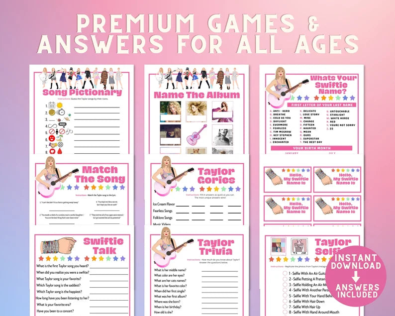 Swiftie Games: Party Bundle