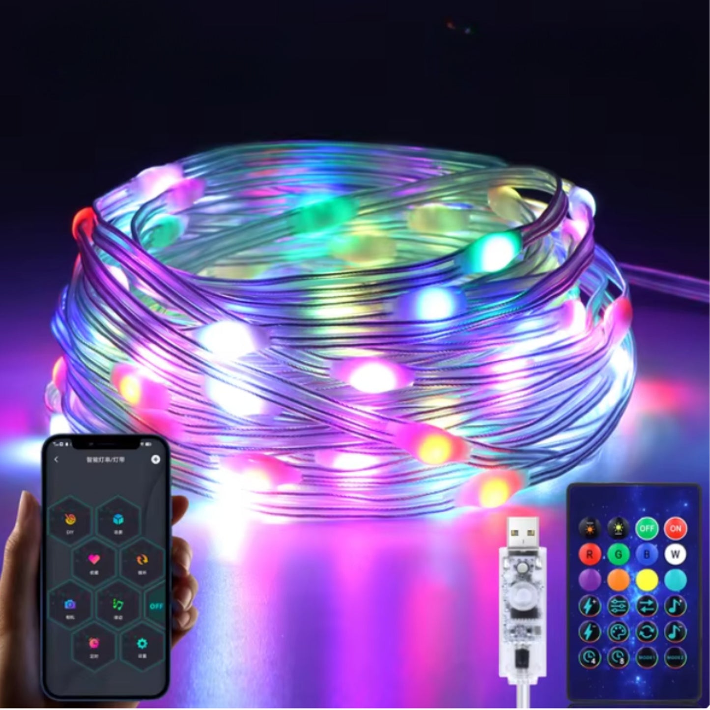 Bluetooth LED Christmas Lights