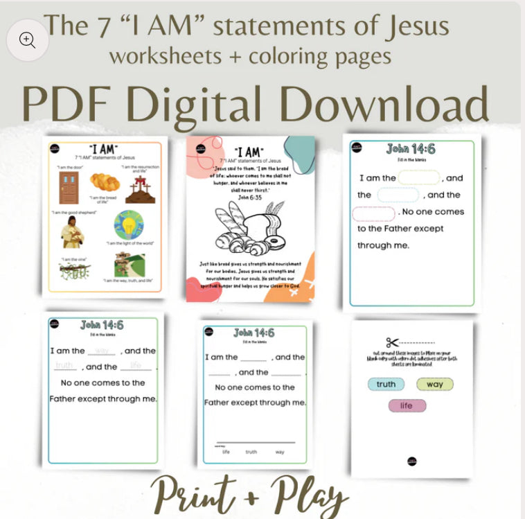 Everything Christian Bundle Activity Worksheet Set