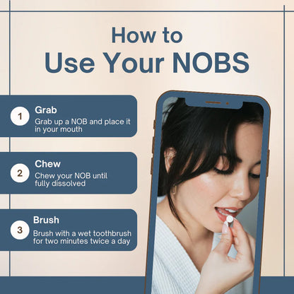 NOBS Chewable Toothpaste - 2 month Supply